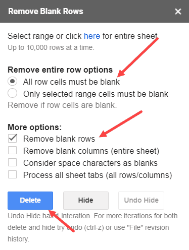 How to Delete Empty Rows in Google Sheets (3 Easy Ways) - Spreadsheet Point