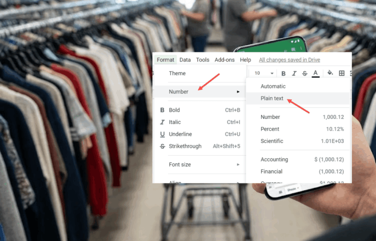 One method for adding leading zeros in Google Sheets