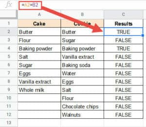 Spreadsheet With Two Rows A Simple Google Sheets Compare Two Columns Guide for 2026