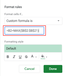 How to Highlight Highest and Lowest Values in Google Sheets