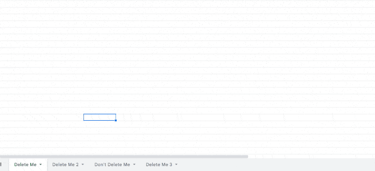Delete Multiple Sheets