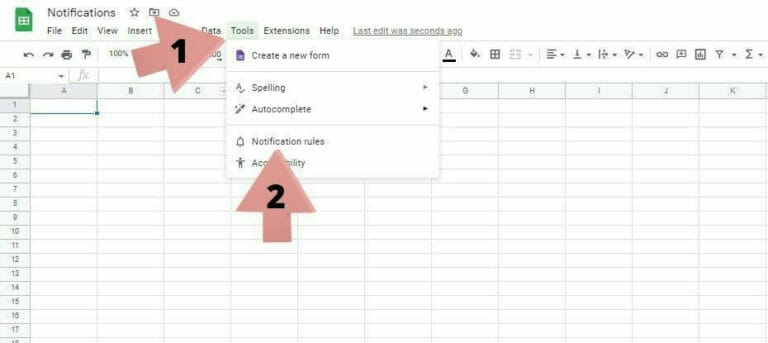 Google Sheets Notifications: How to Turn On, Edit & Remove