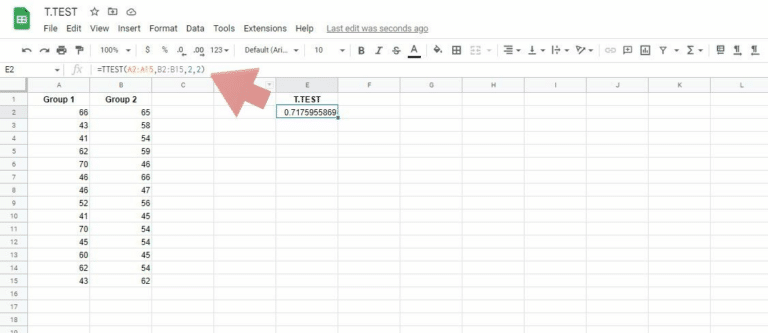 How to Do a T-Test in Google Sheets [Simple Guide]