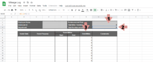 Free Mileage Log Template for Google Sheets