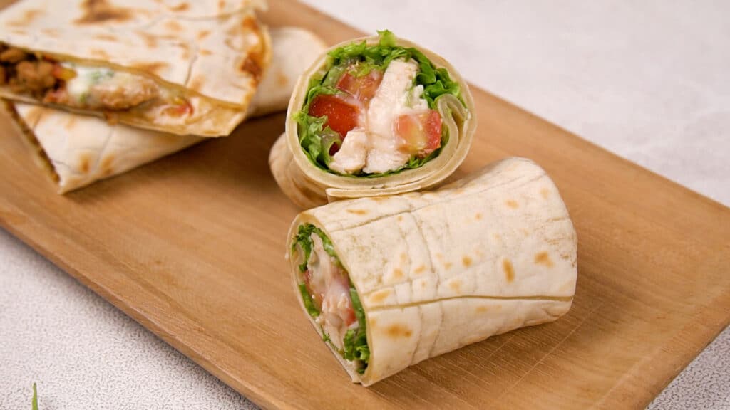 Healthy wraps made with a recipe from Gluten-Free Palate.
