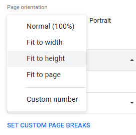 Choose "fit to height" in this weight loss spreadsheet to make it printable on one page.