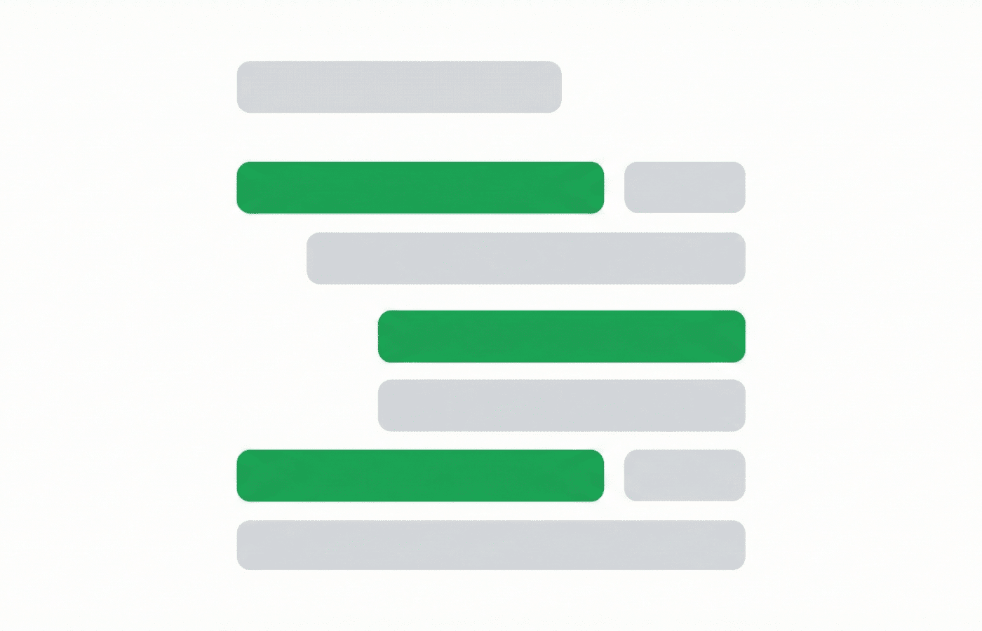 A stylized visual showing indentation in Google Docs