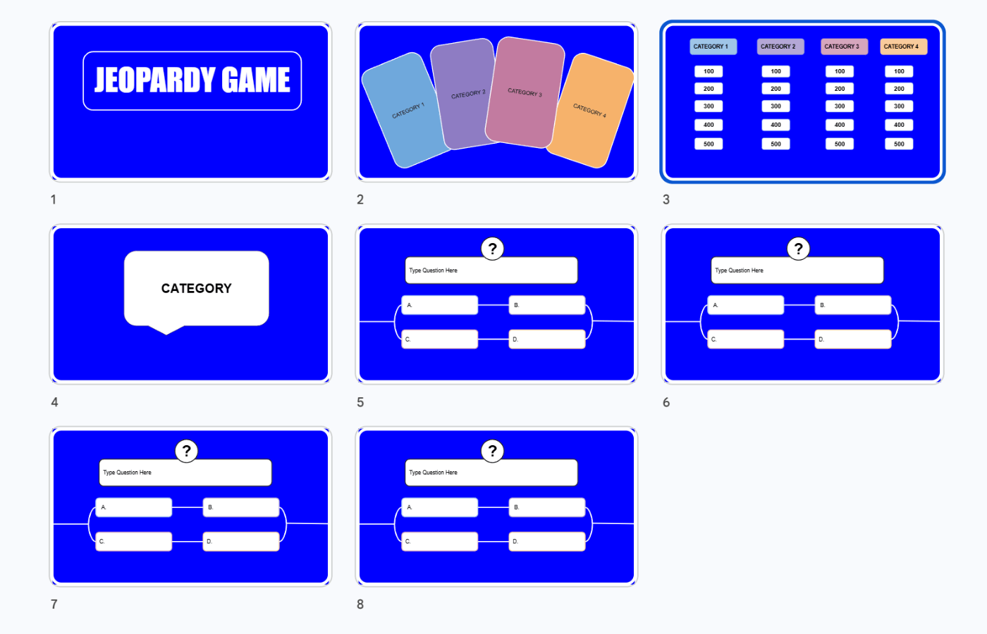 Free Jeopardy Template For Google Slides (3 Versions)