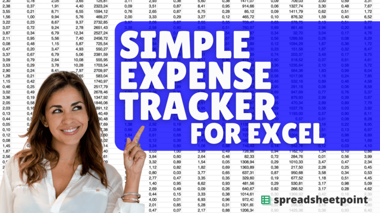 Here's my simple expense tracker template for Microsoft Excel