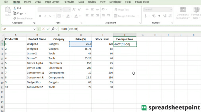Understanding the Excel NOT Function: A Comprehensive Guide ...