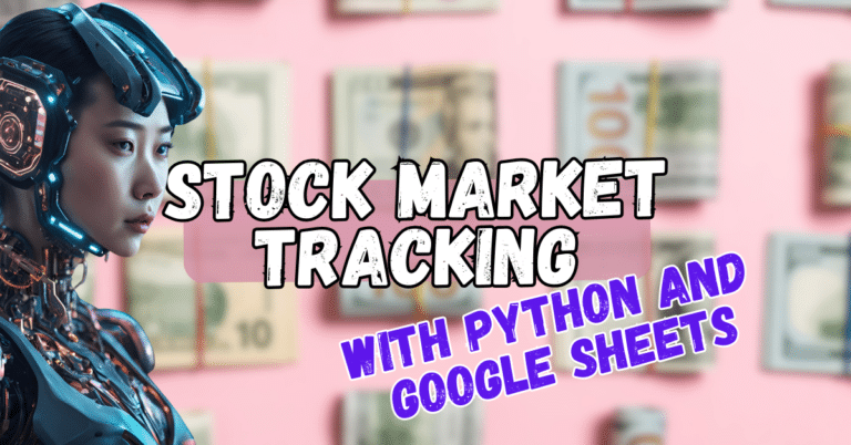 You can use Python with Google Sheets or Excel to automate financial data.